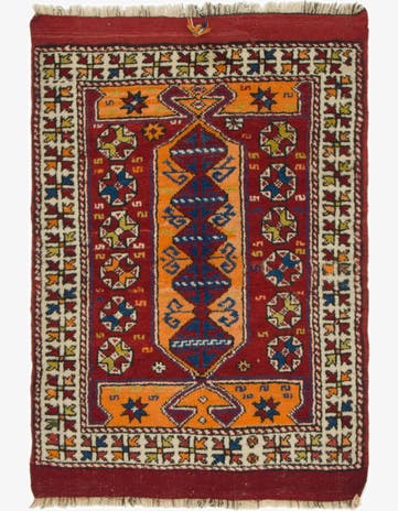 3' x 4' 5 Hand Knotted Anatolian Wool Rug