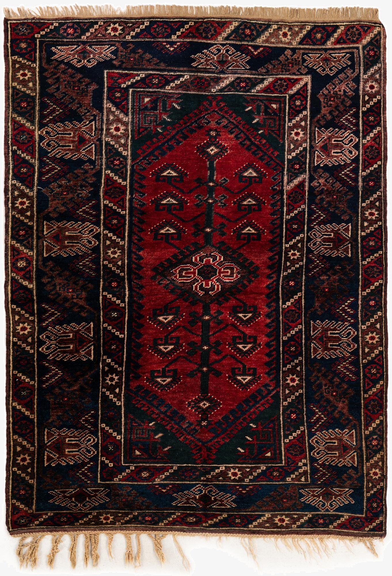 4' x 6'  Hand Knotted Anatolian Wool Rug