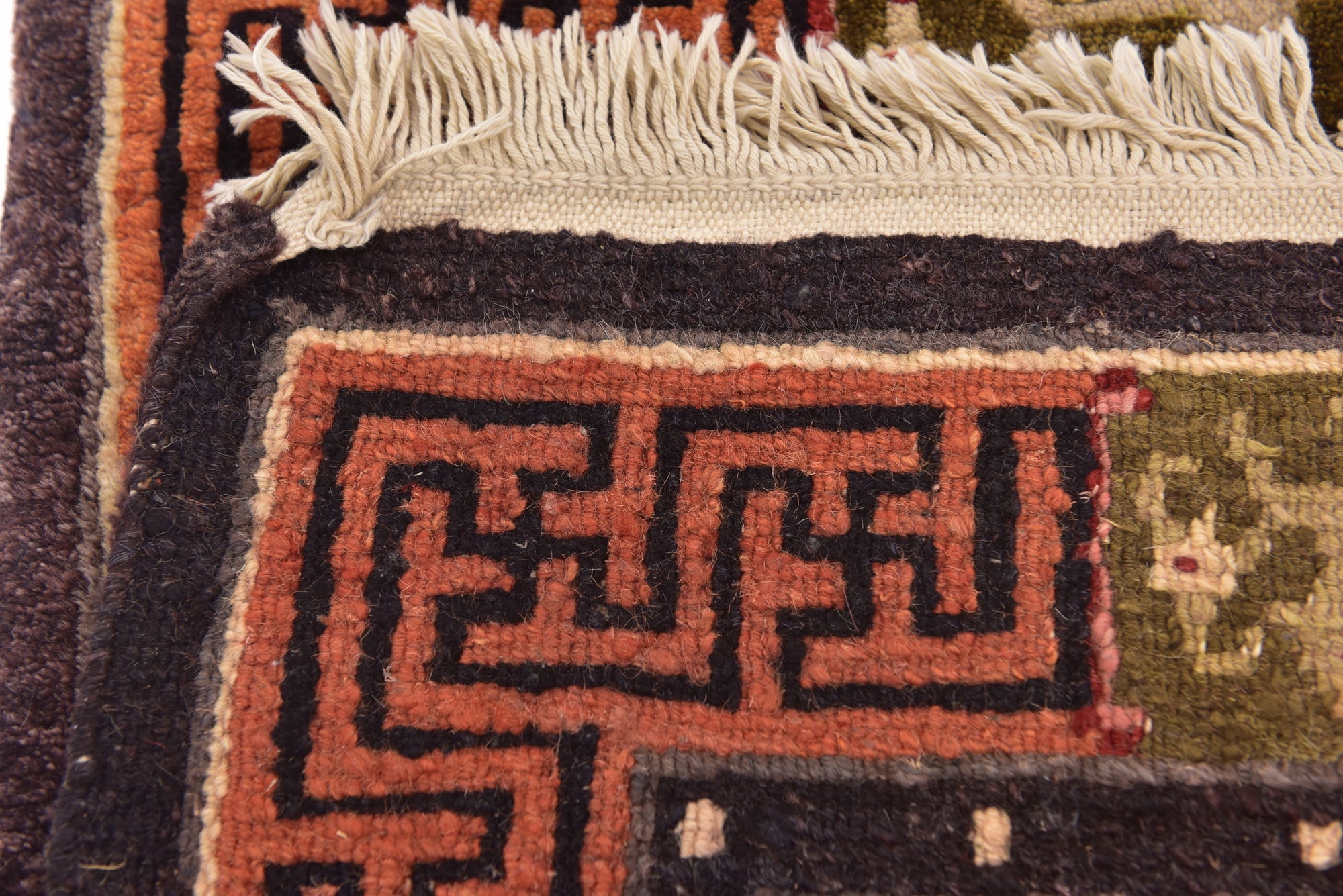 2' x 2' 9 Hand Knotted Antique Finish Wool Rug