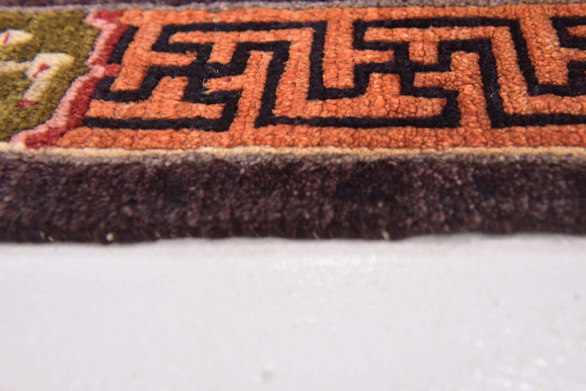 2' x 2' 9 Hand Knotted Antique Finish Wool Rug