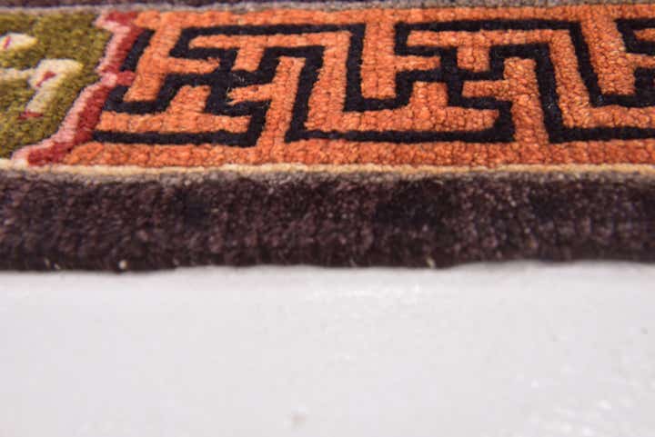 2' x 2' 9 Hand Knotted Antique Finish Wool Rug