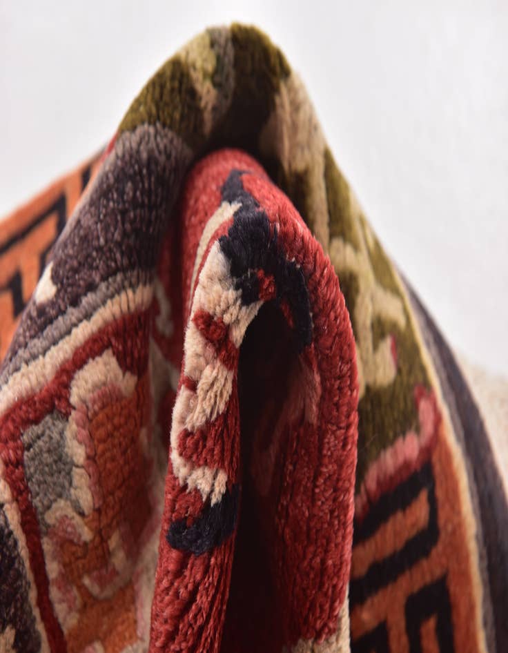 Detail image of 2' x 2' 9 Hand Knotted Antique Finish Wool Rug