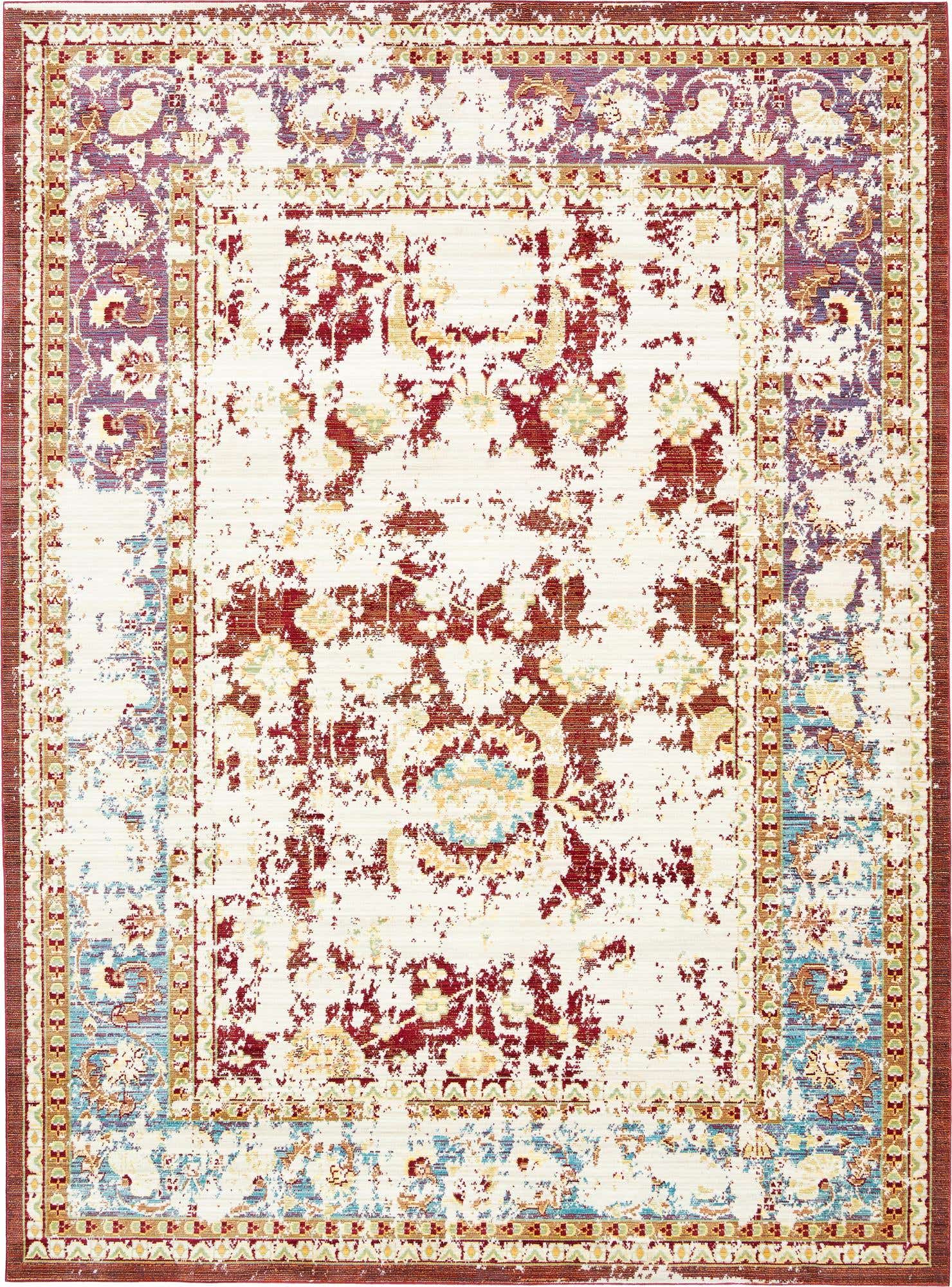7' x 9' 10 Aqua Rug