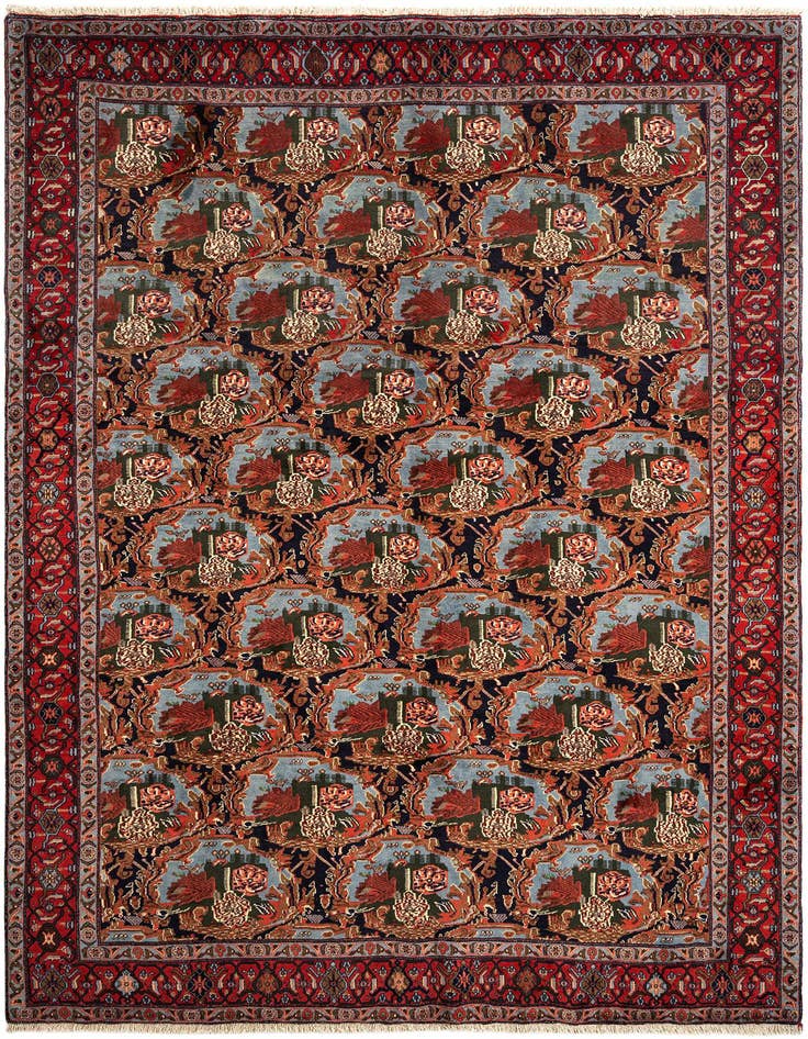Detail image of 8' x 11' 3 Ardabil Wool Rug