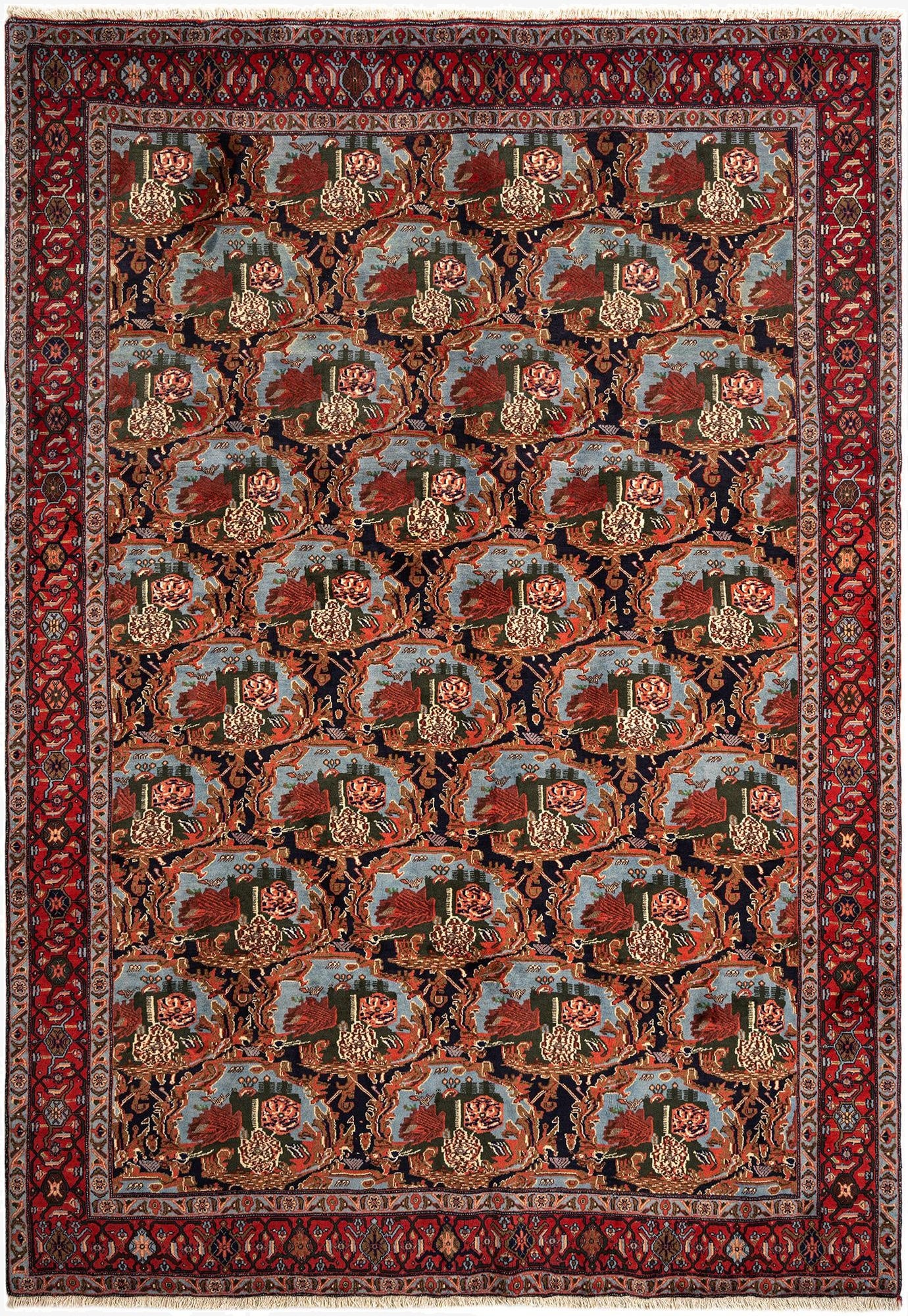 8' x 11' 3 Ardabil Wool Rug