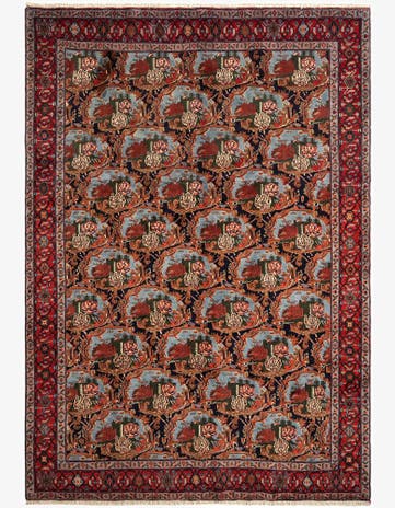 8' x 11' 3 Ardabil Wool Rug