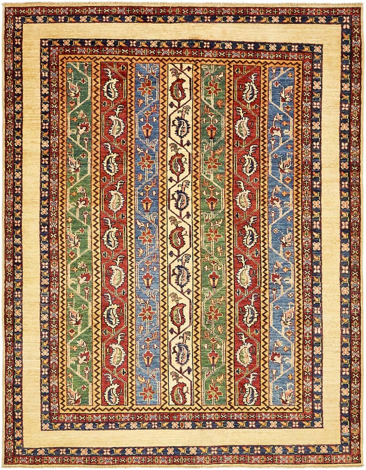 Detail image of 5' x 6' 4 Hand Knotted Ariana Ziegler Rug