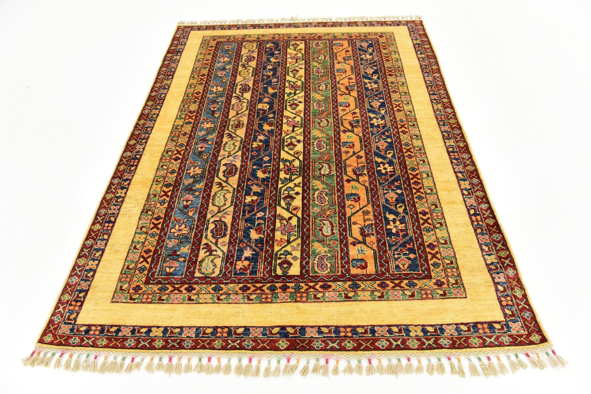 4' 9 x 6' 4 Hand Knotted Ariana Ziegler Rug