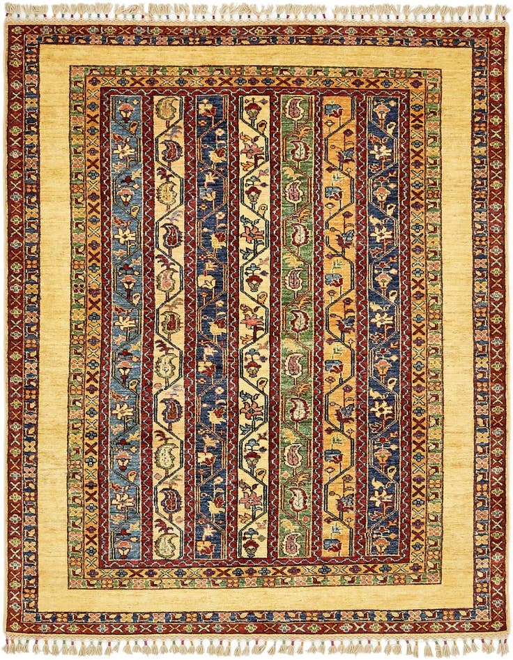 Detail image of 4' 9 x 6' 4 Hand Knotted Ariana Ziegler Rug