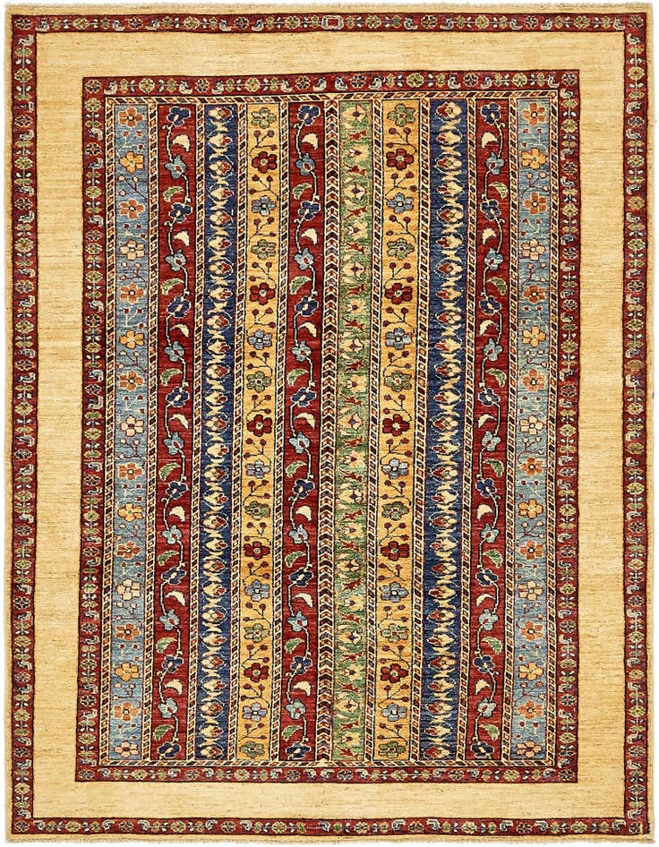 Detail image of 4' 9 x 6' 6 Hand Knotted Ariana Ziegler Rug