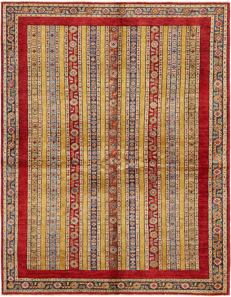Detail image of 5' 2 x 7' Hand Knotted Ariana Ziegler Rug