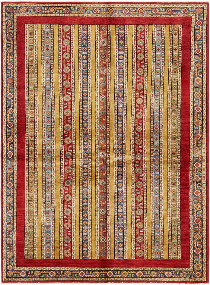 Detail image of 5' 2 x 7' Hand Knotted Ariana Ziegler Rug