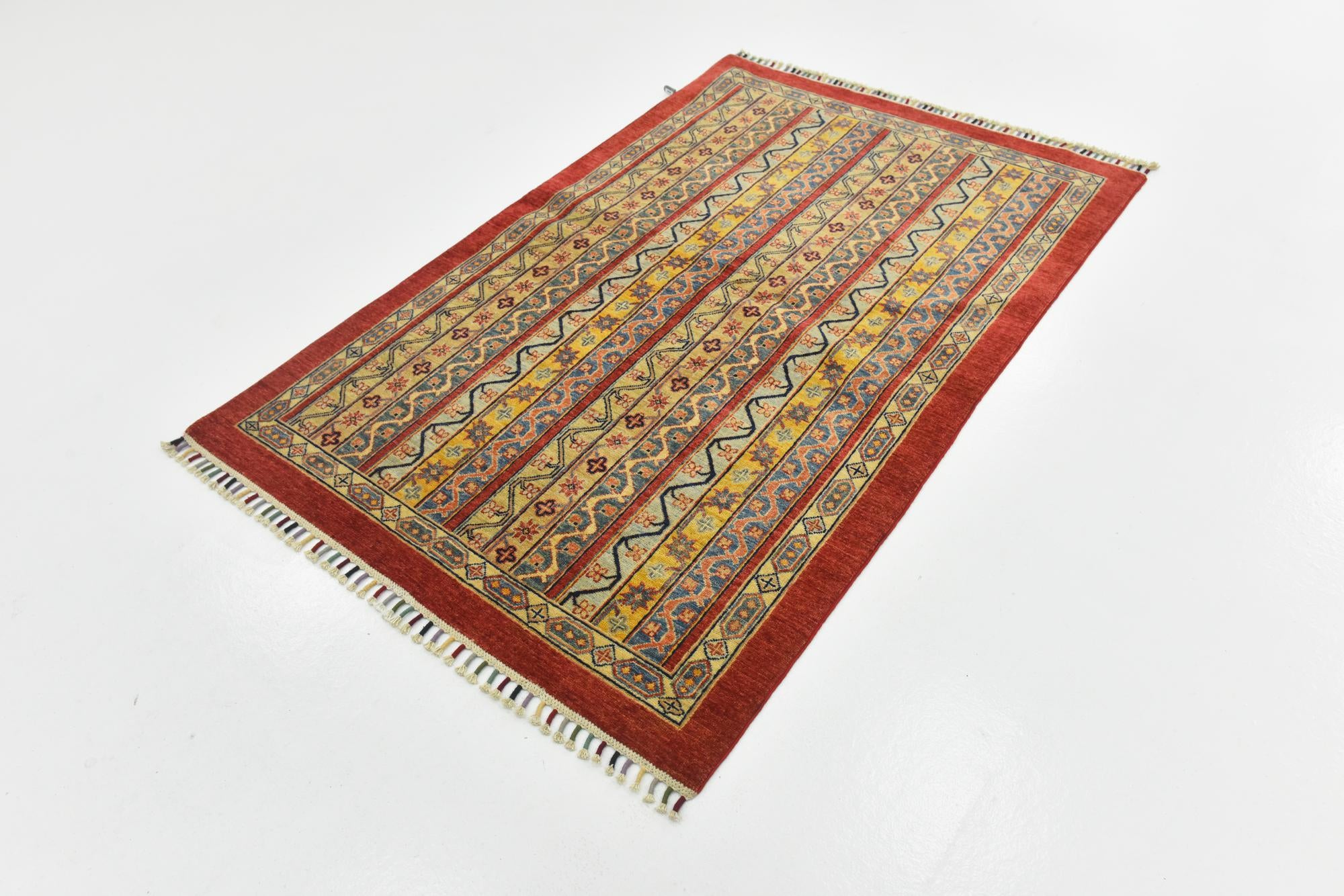 3' 9 x 5' 10 Hand Knotted Ariana Ziegler Rug