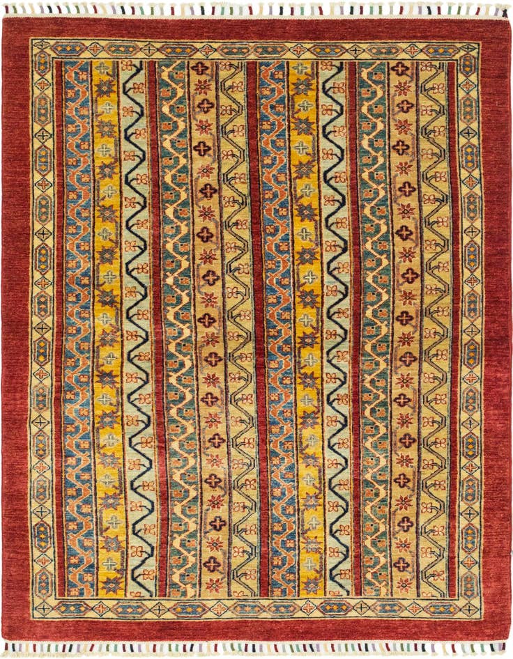 Detail image of 3' 9 x 5' 10 Hand Knotted Ariana Ziegler Rug