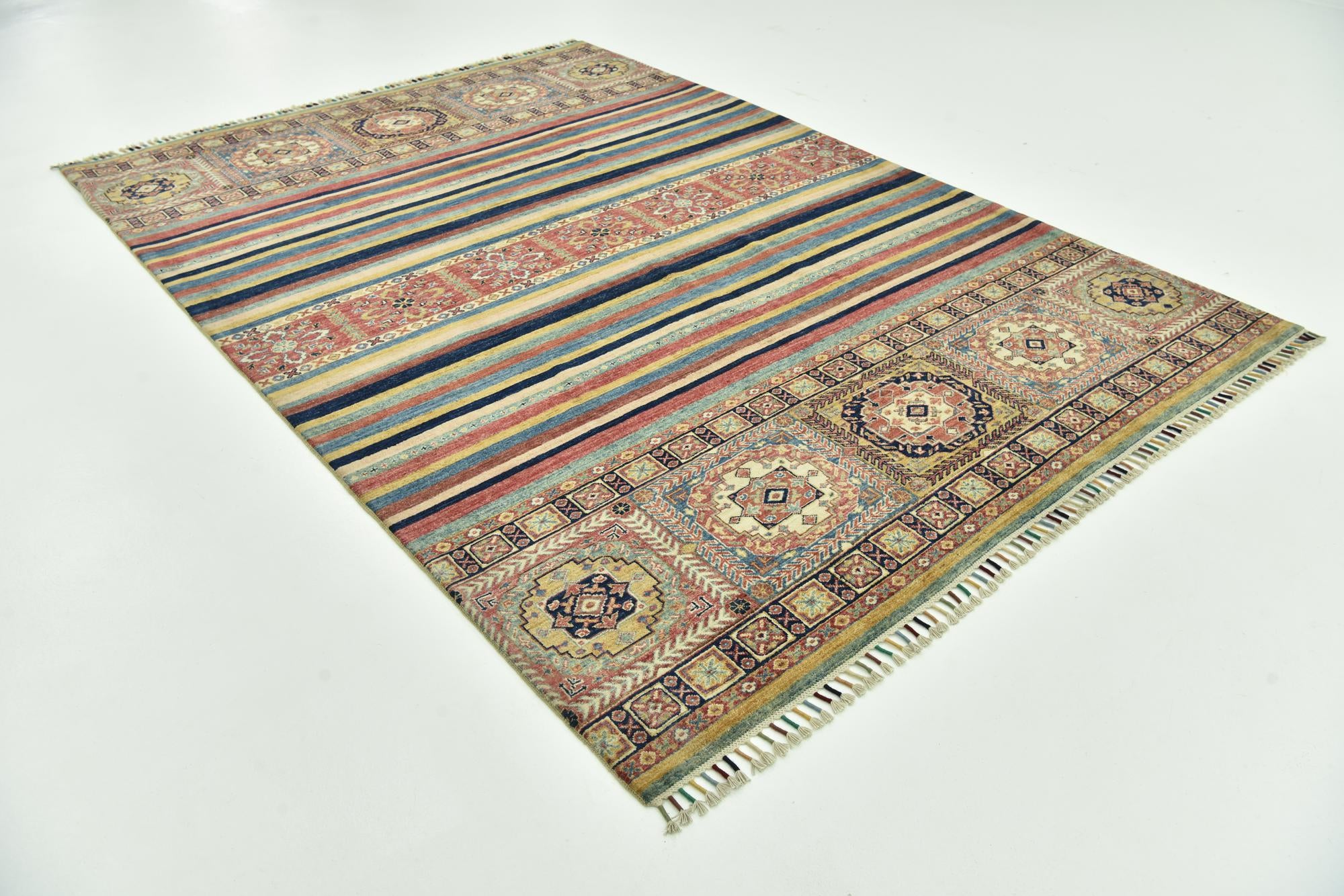 6' 8 x 9' 7 Hand Knotted Ariana Ziegler Wool Rug