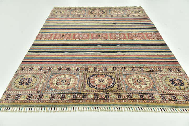 6' 8 x 9' 7 Hand Knotted Ariana Ziegler Wool Rug