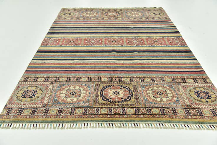 Detail image of 6' 8 x 9' 7 Hand Knotted Ariana Ziegler Wool Rug