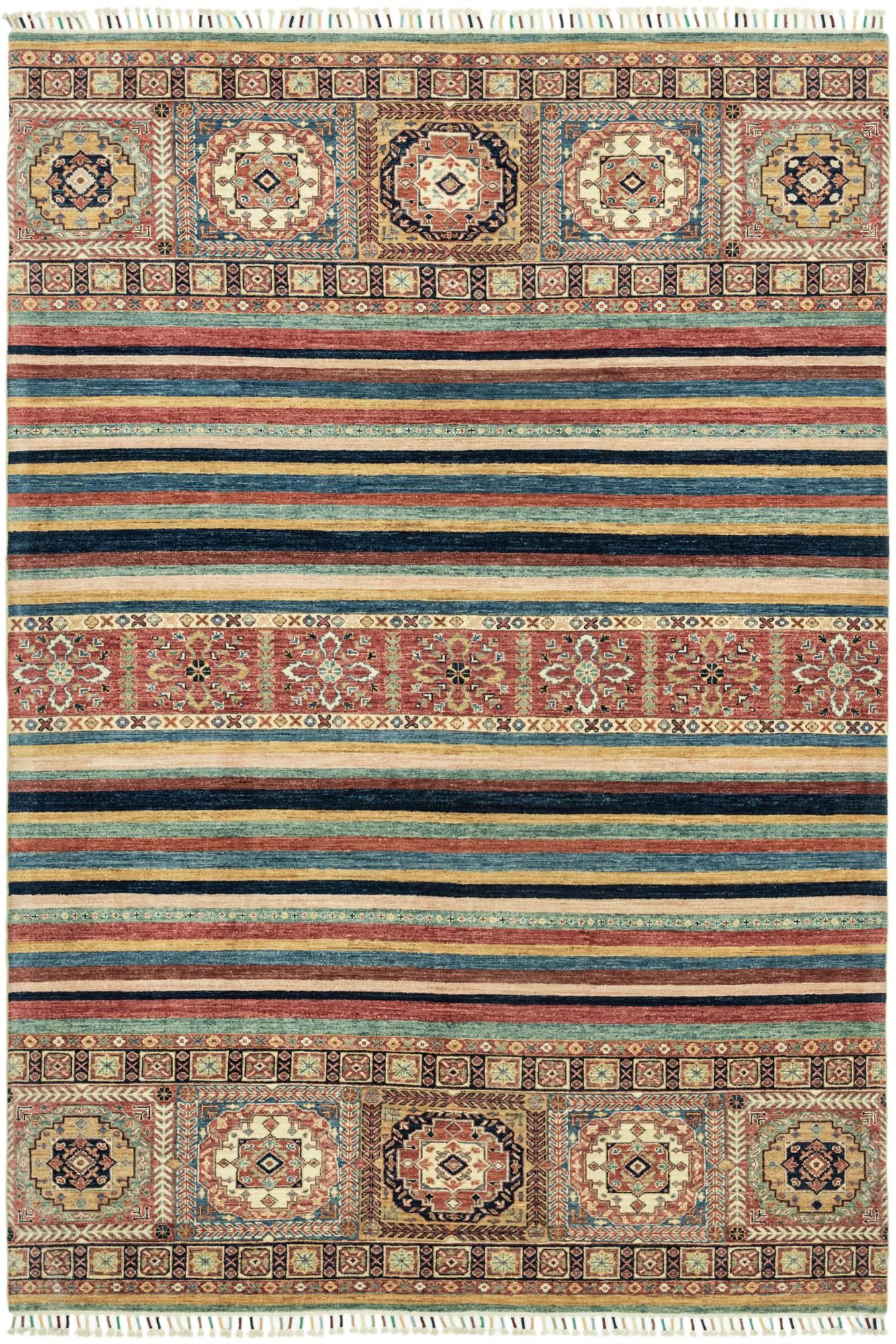 6' 8 x 9' 7 Hand Knotted Ariana Ziegler Wool Rug