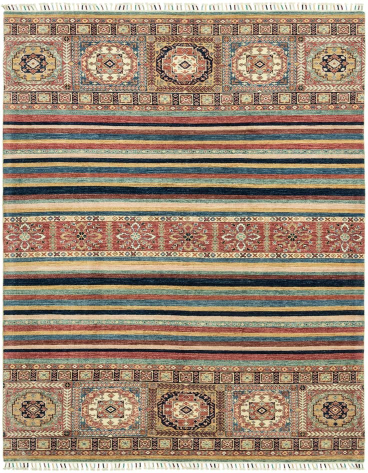 Detail image of 6' 8 x 9' 7 Hand Knotted Ariana Ziegler Wool Rug