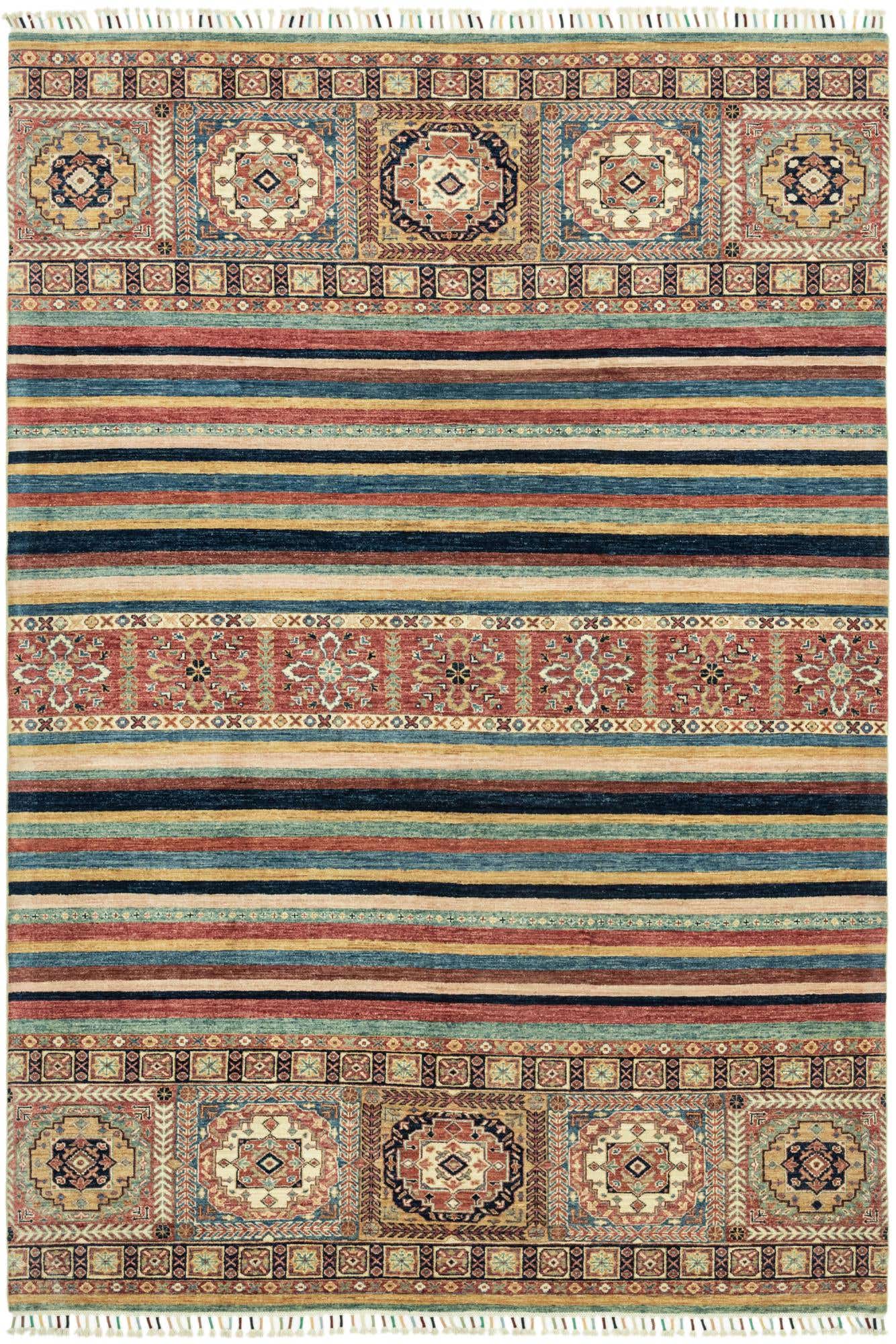 6' 8 x 9' 7 Hand Knotted Ariana Ziegler Wool Rug