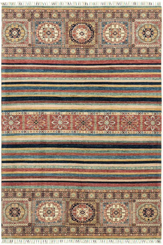 Detail image of 6' 8 x 9' 7 Hand Knotted Ariana Ziegler Wool Rug