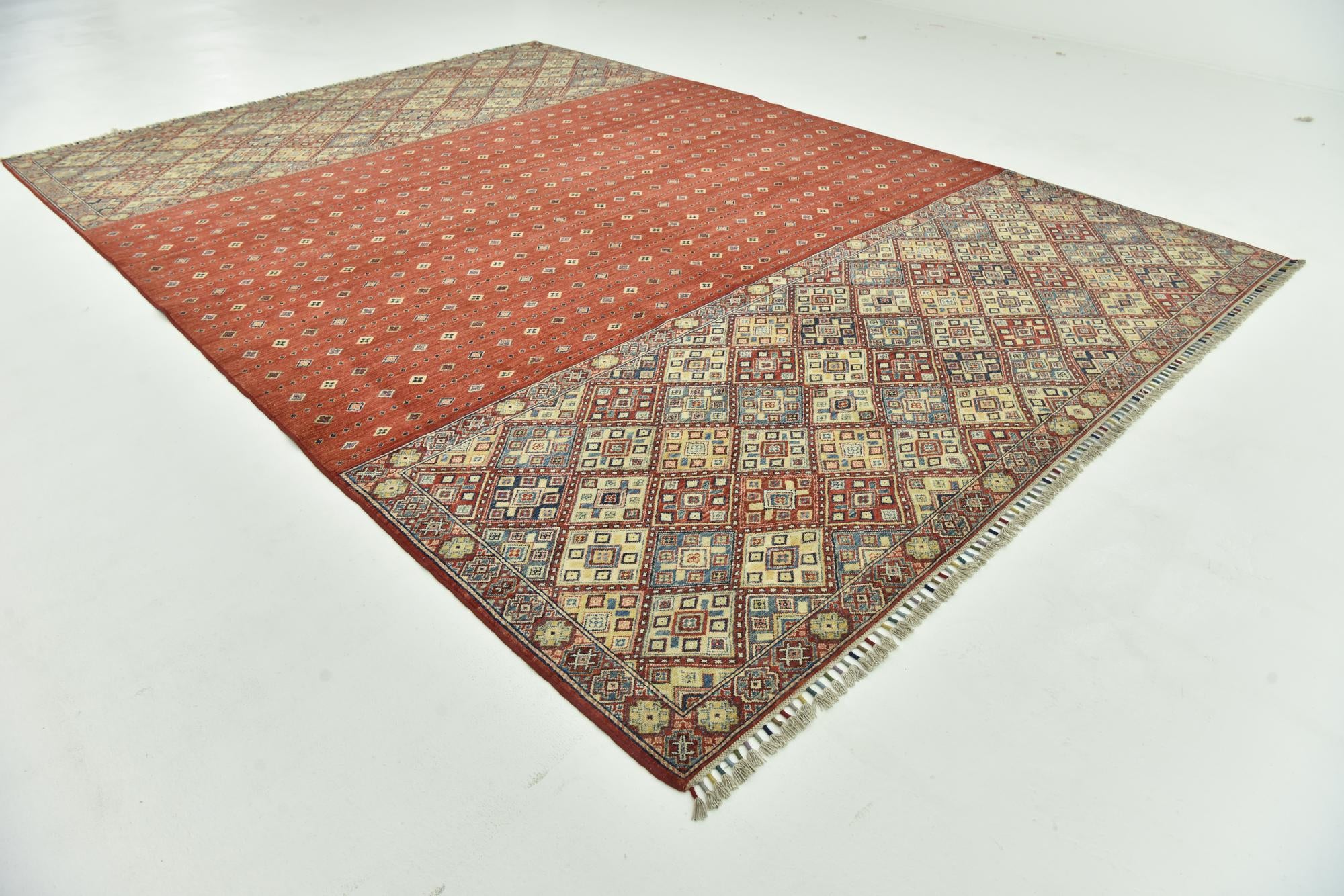 9' 9 x 14' Hand Knotted Ariana Ziegler Rug