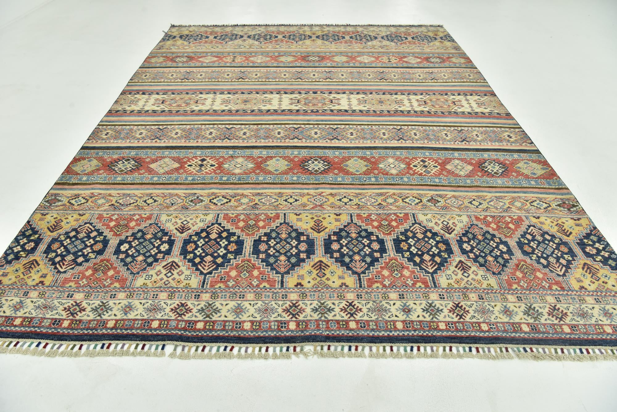 8' 7 x 12' Hand Knotted Ariana Ziegler Rug