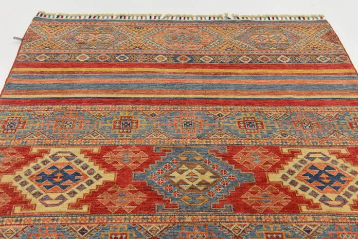Detail image of 4' 11 x 6' 3 Hand Knotted Ariana Ziegler Rug