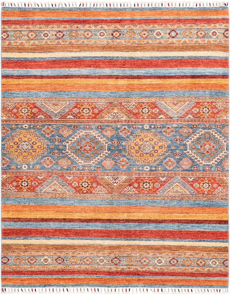 Detail image of 4' 9 x 6' 8 Hand Knotted Ariana Ziegler Rug