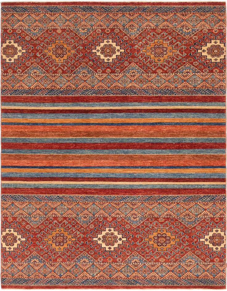 Detail image of 5' 8 x 7' 10 Hand Knotted Ariana Ziegler Rug