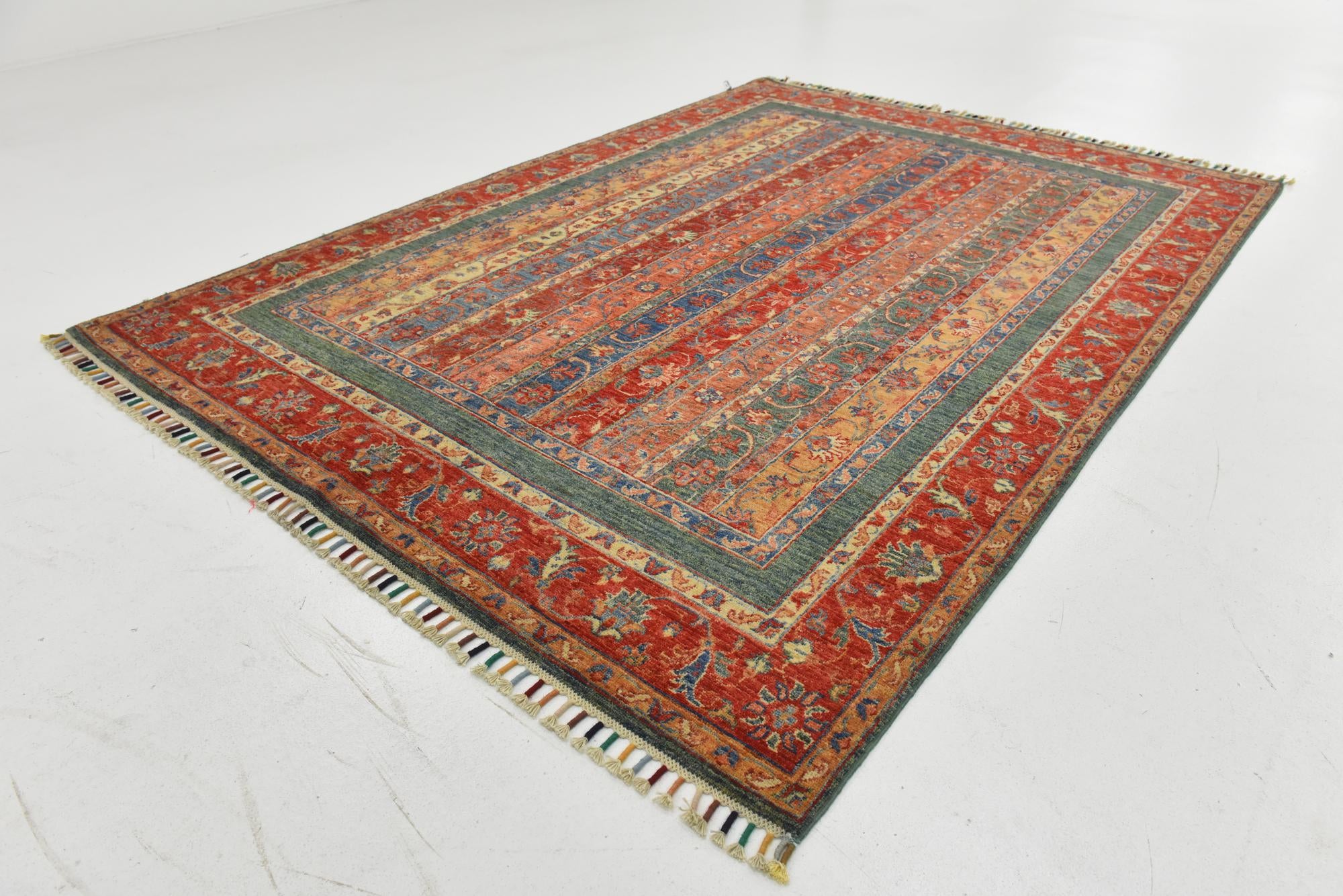 5' 8 x 8' Hand Knotted Ariana Ziegler Rug