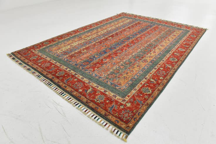 Detail image of 5' 8 x 8' Hand Knotted Ariana Ziegler Rug