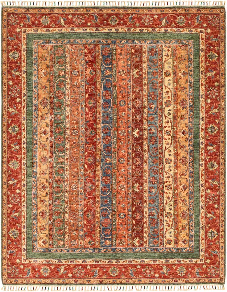 Detail image of 5' 8 x 8' Hand Knotted Ariana Ziegler Rug