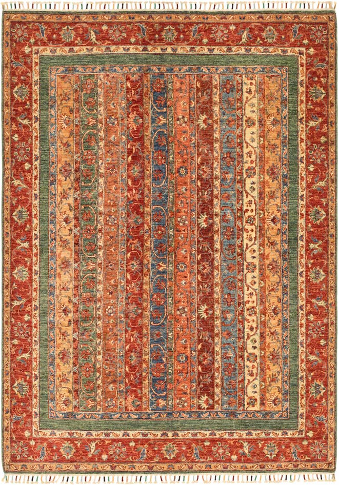 Detail image of 5' 8 x 8' Hand Knotted Ariana Ziegler Rug