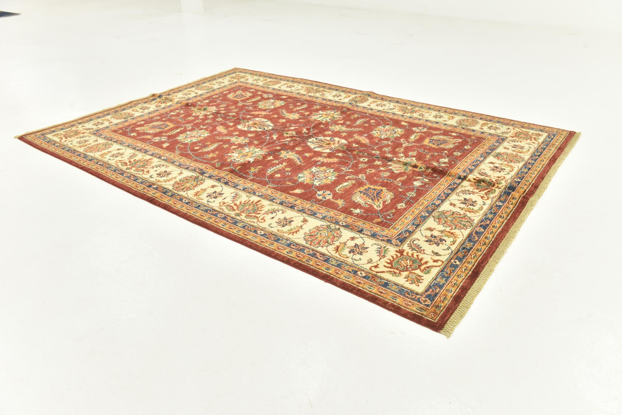 5' 8 x 8' Hand Knotted Ariana Ziegler Rug