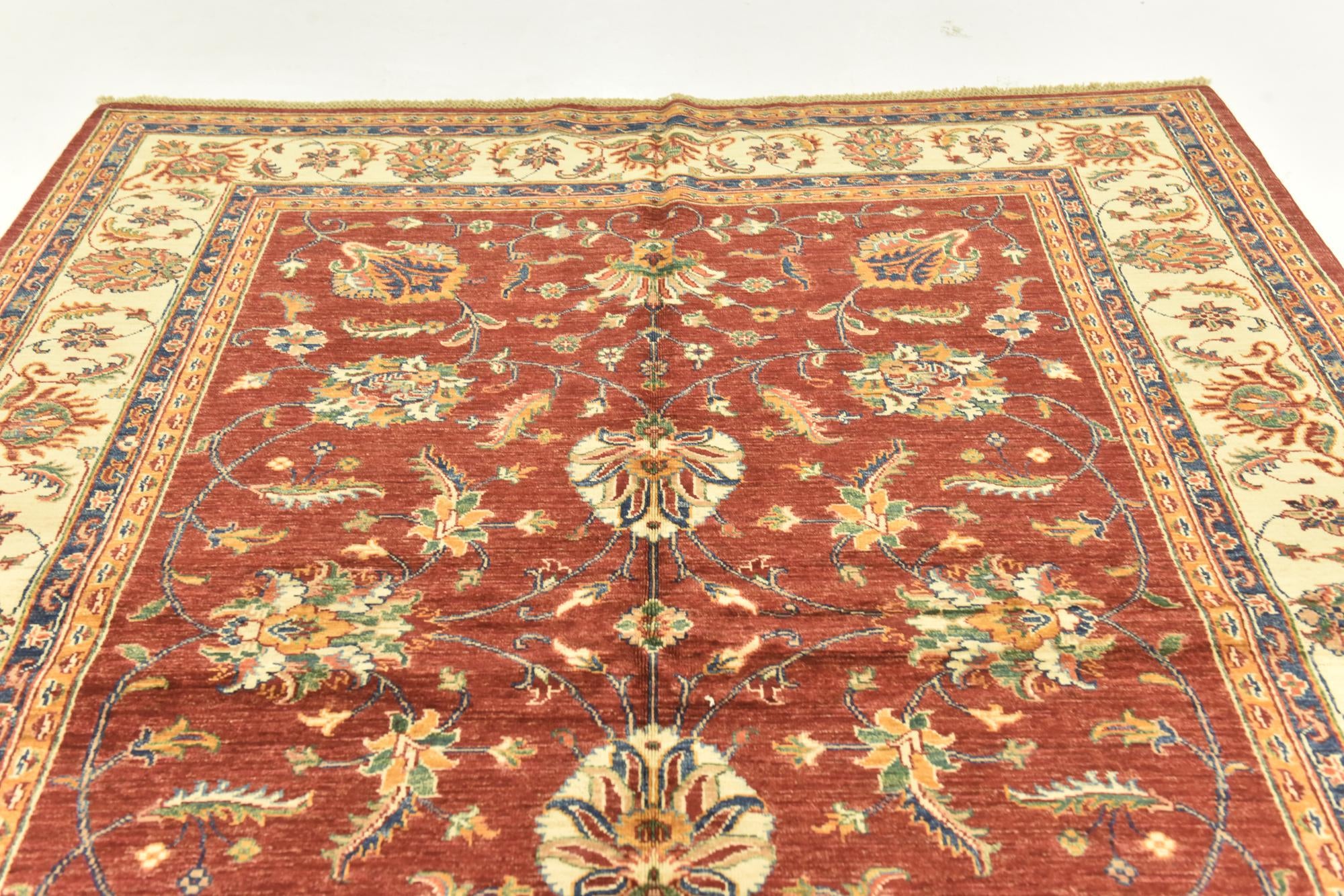 5' 8 x 8' Hand Knotted Ariana Ziegler Rug