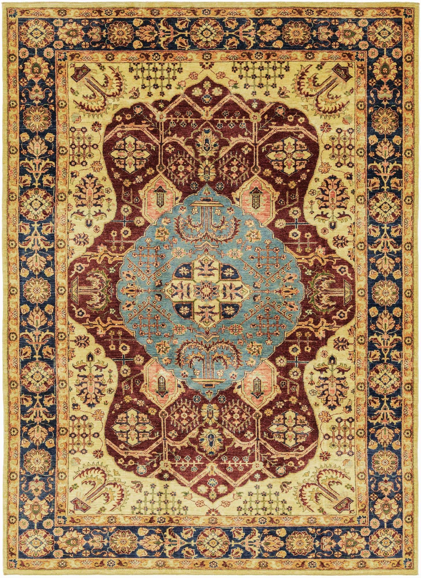7' x 9' 7 Hand Knotted Ariana Ziegler Rug