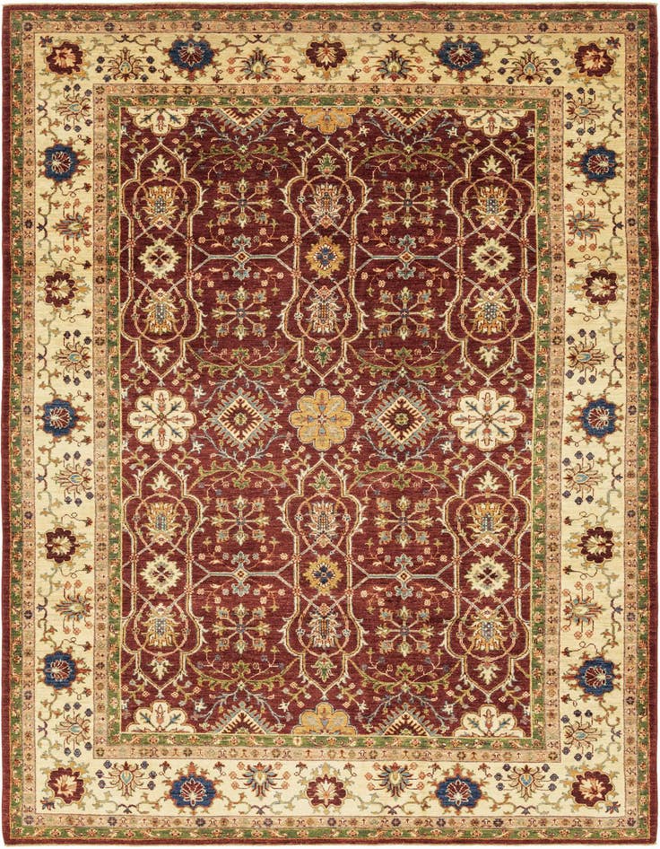 Detail image of 6' 11 x 10' 9 Hand Knotted Ariana Ziegler Rug