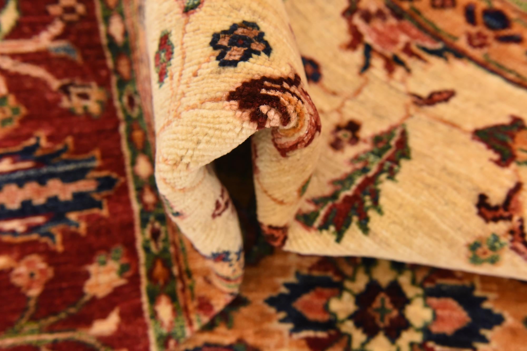 5' 9 x 8' 4 Hand Knotted Ariana Ziegler Oriental Rug