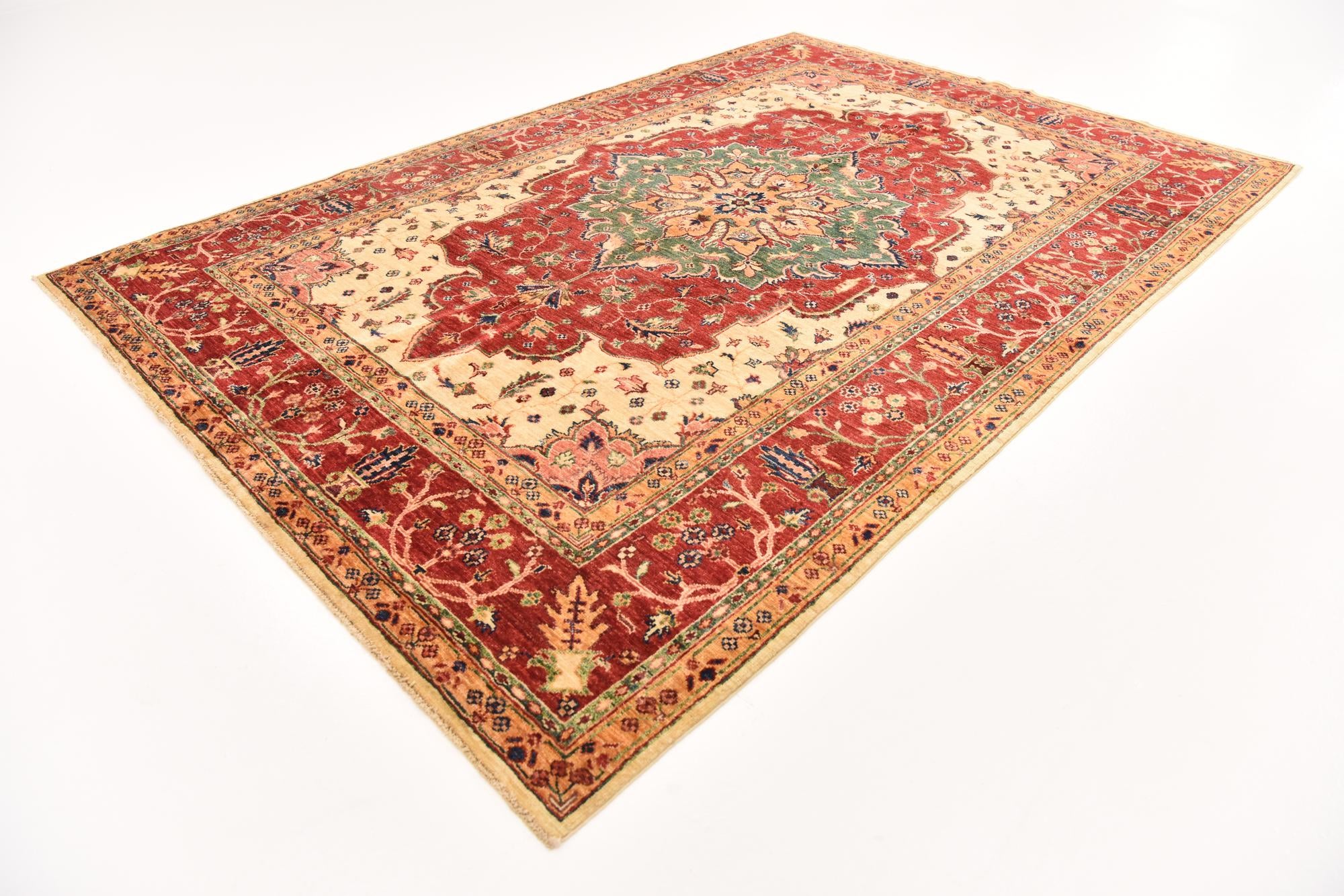 5' 9 x 8' 4 Hand Knotted Ariana Ziegler Oriental Rug