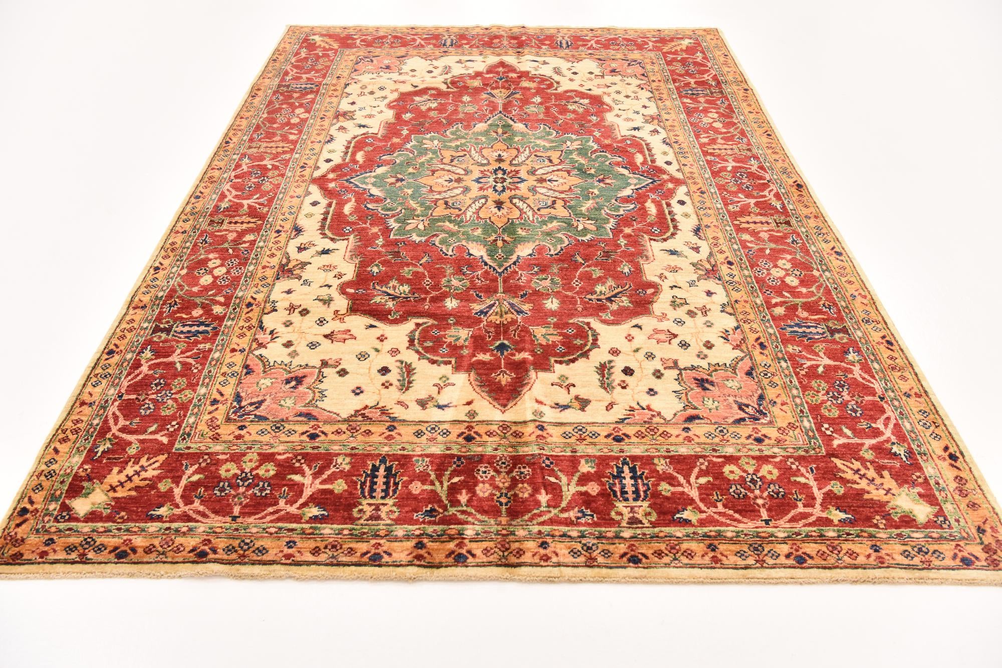 5' 9 x 8' 4 Hand Knotted Ariana Ziegler Oriental Rug