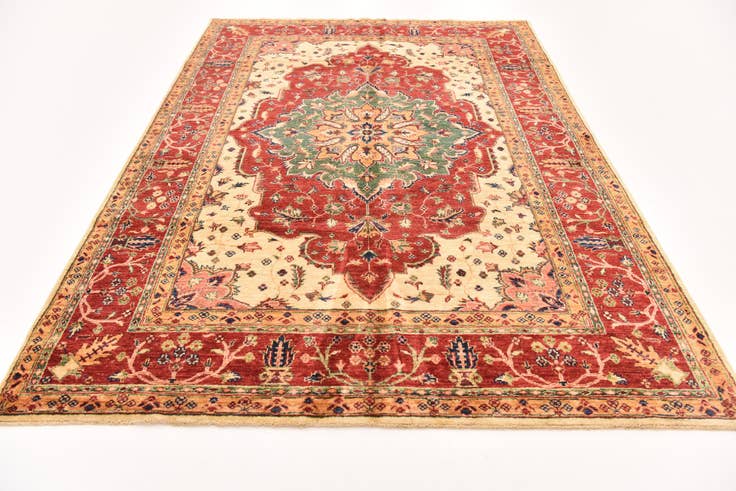 Detail image of 175cm x 255cm Hand Knotted Ariana Ziegler Oriental Rug