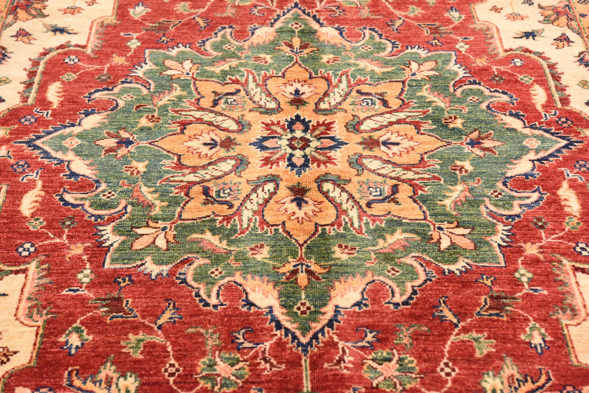 5' 9 x 8' 4 Hand Knotted Ariana Ziegler Oriental Rug