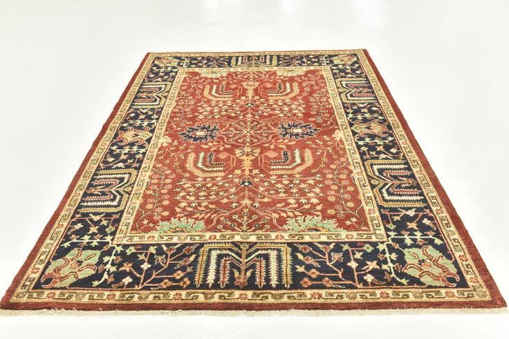 Detail image of 5' 9 x 7' 9 Hand Knotted Ariana Ziegler Rug