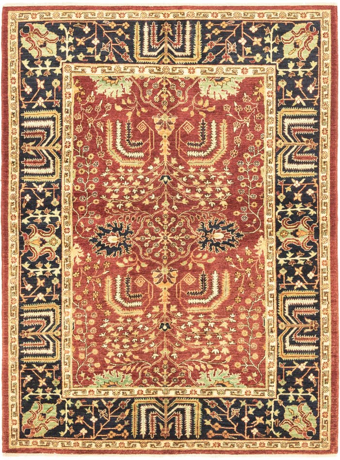 Detail image of 5' 9 x 7' 9 Hand Knotted Ariana Ziegler Rug
