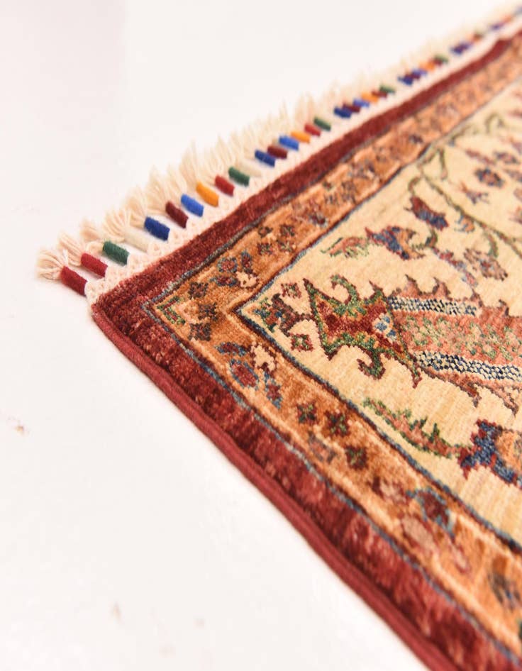 Detail image of 5' 6 x 8' 5  Hand Knotted Ariana Ziegler Rug