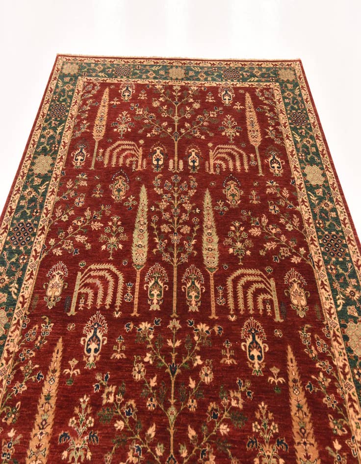 Detail image of 6' 7 x 9' 10  Hand Knotted Ariana Ziegler Rug