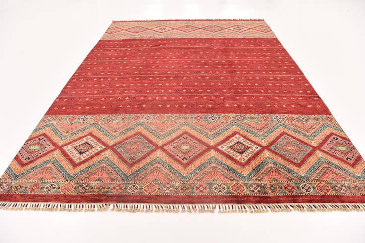 Detail image of 8' 1 x 11' 4 Hand Knotted Ariana Ziegler Rug