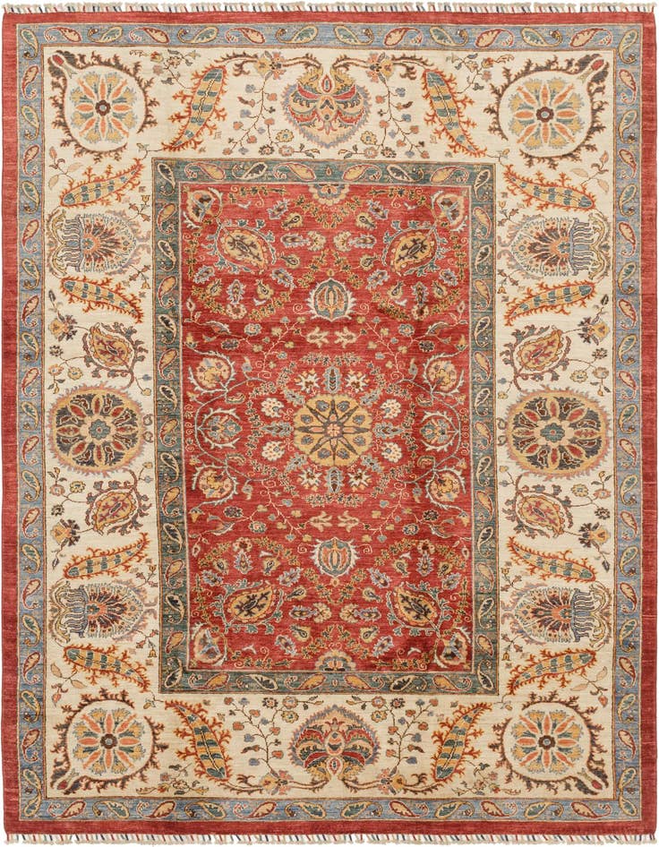 Detail image of 6' 11 x 9' 5 Hand Knotted Ariana Ziegler Rug