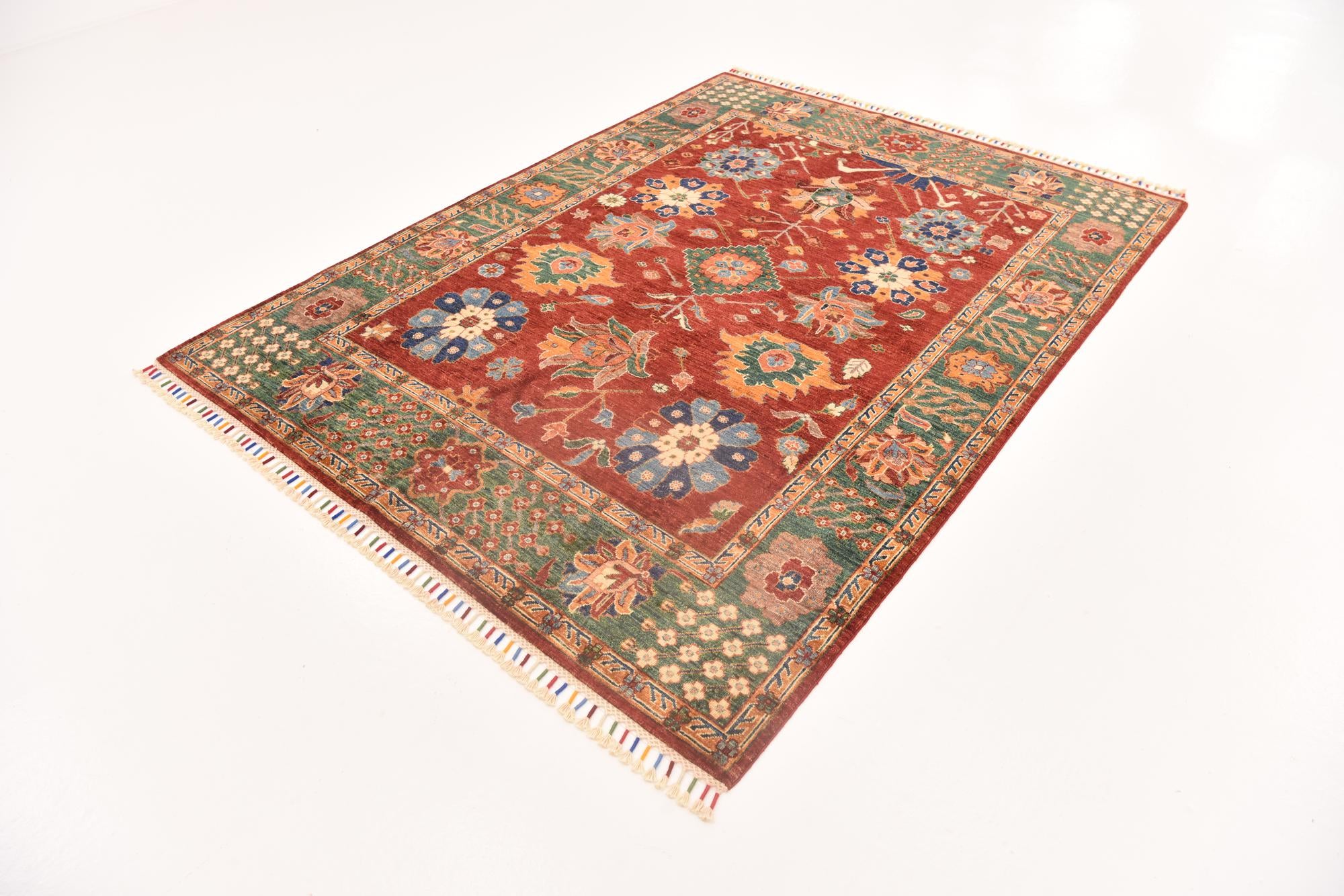 5' 9 x 7' 8 Hand Knotted Ariana Ziegler Rug